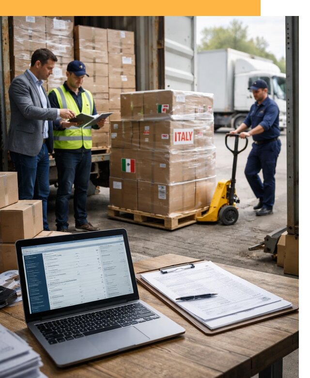 Доставка грузов из Италии: морские и авиаперевозки от 18639