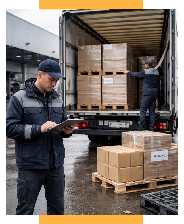 Доставка грузов из Беларуси от 15533 р. логистика СетСервис-Хтб