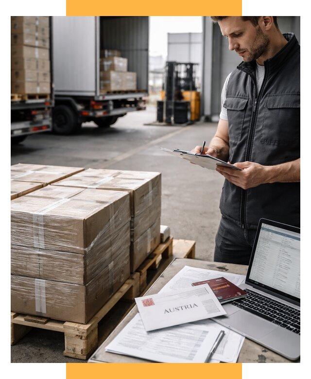 Доставка в Австрию от 67308 р. Логистика и экспорт СетСервис-Хтб