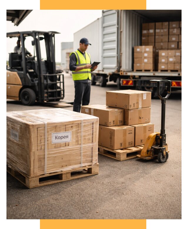 Доставка грузов в Корею из России от 36243 р. | СетСервис-Хтб