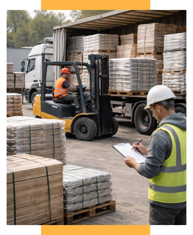 Перевозка строительных материалов от 5695 р. | СетСервис-Хтб