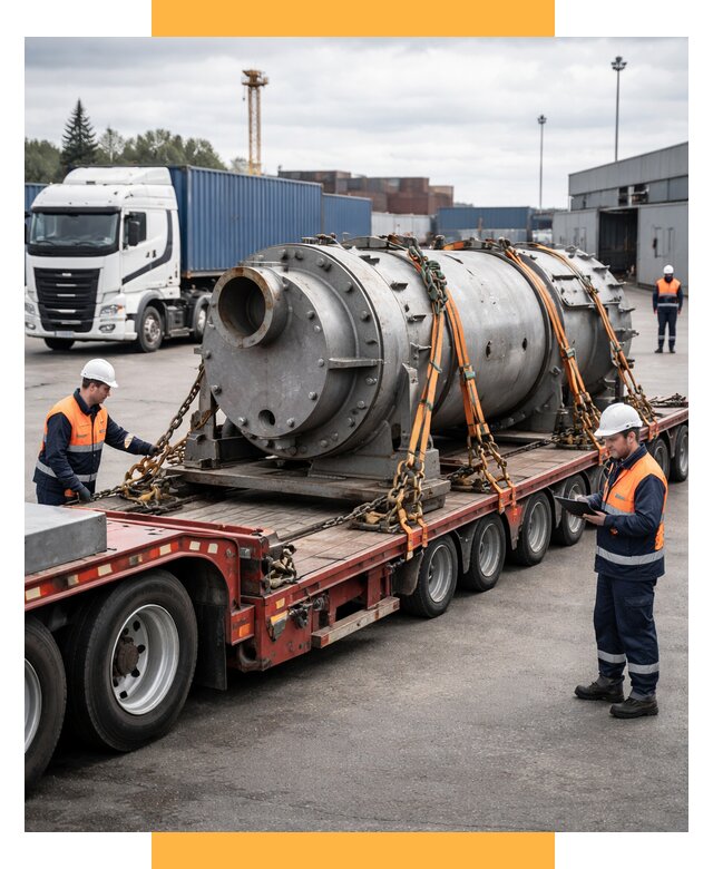 Перевозка тяжеловесных грузов под ключ от 155325 р. | СетСервис-Хтб