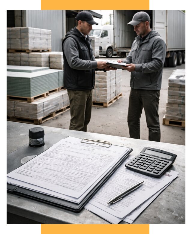 Таможенное оформление стройматериалов от 8802 р. | СетСервис-Хтб